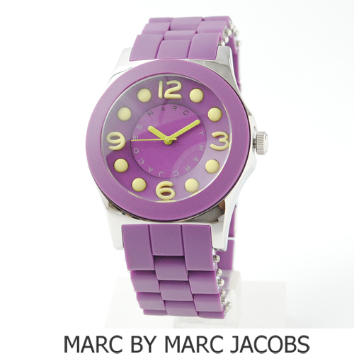 【送料無料】 MARC BY MARC JACOBS(マークバイマークジェイコブス) 腕時計 SS パープル/イエロー MBM2515 新品